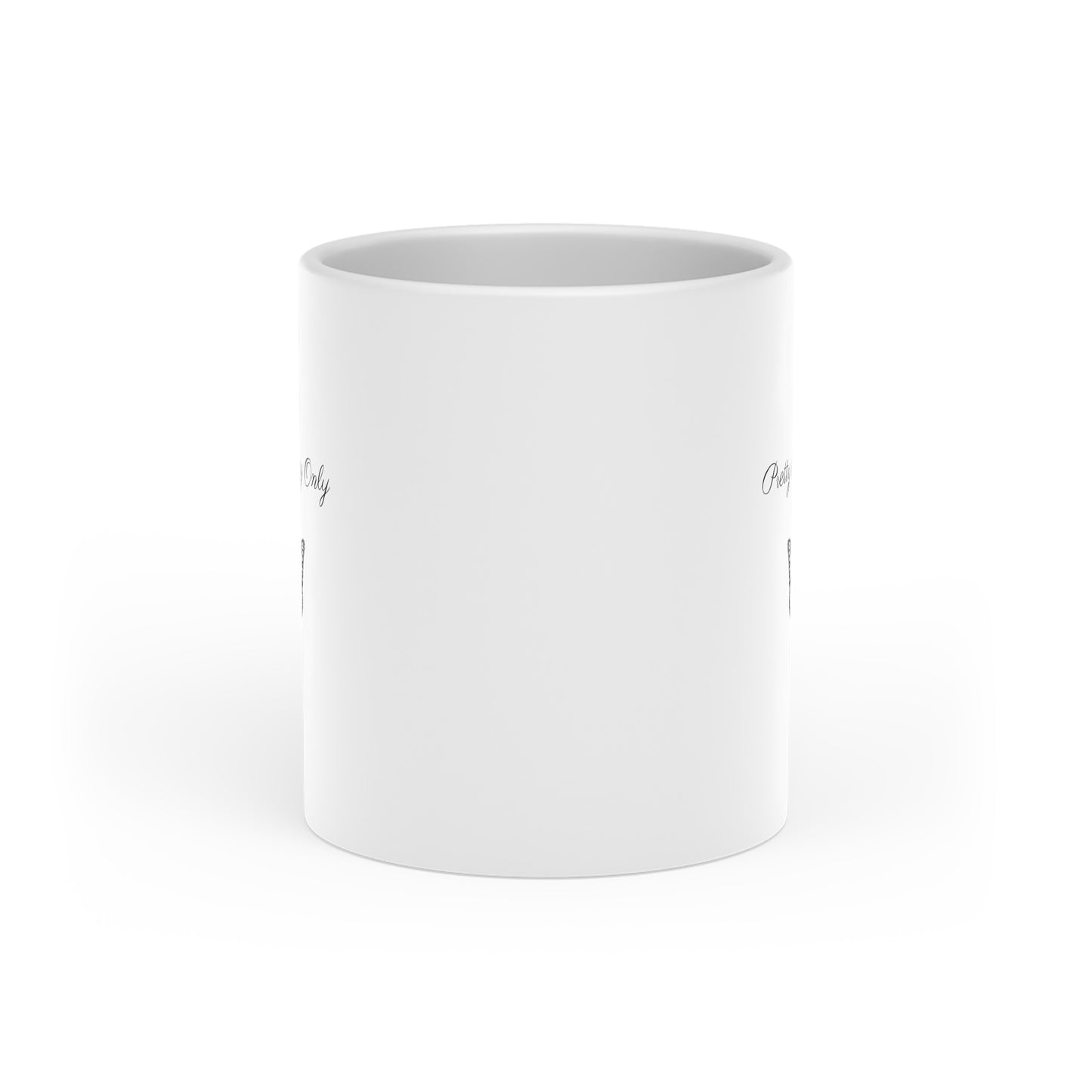 “Pretty Energy Only” Heart-Shaped Mug