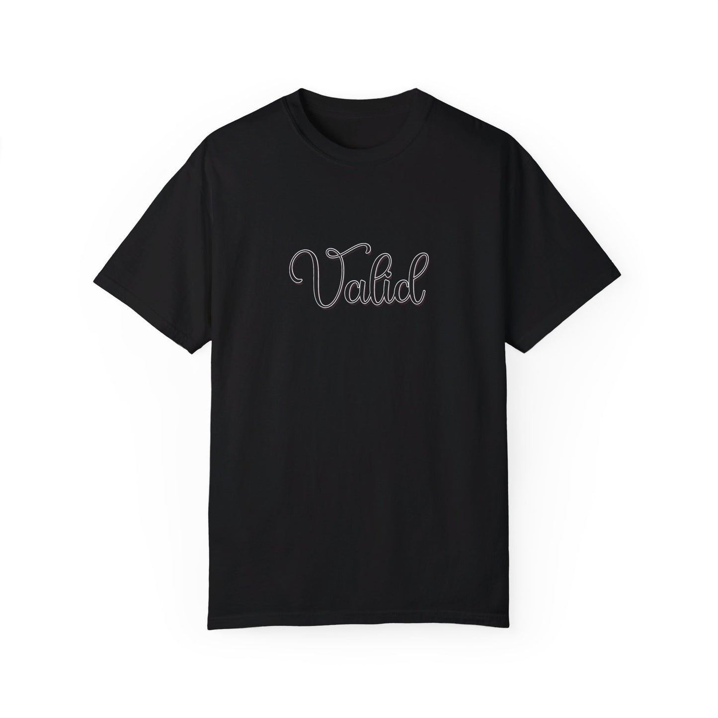 (Black) “Valid” Comfort T-shirt