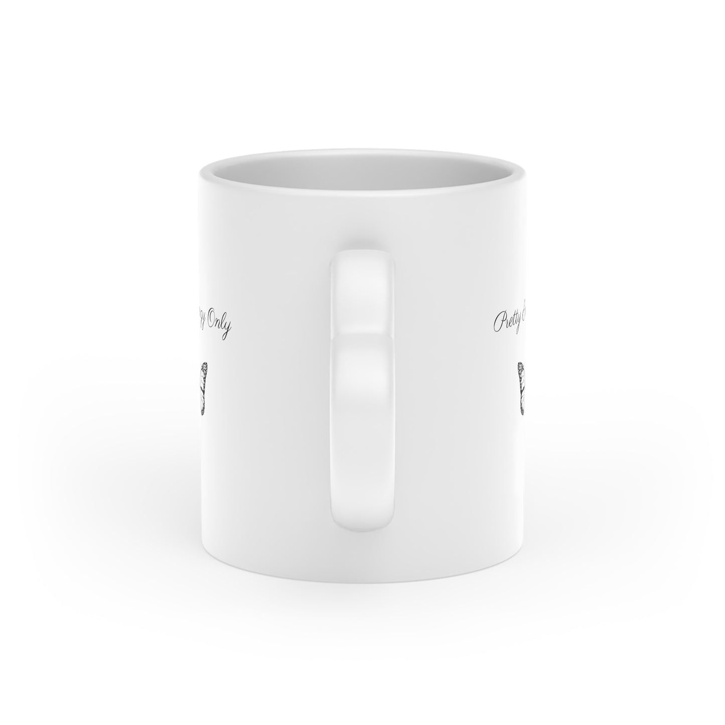 “Pretty Energy Only” Heart-Shaped Mug