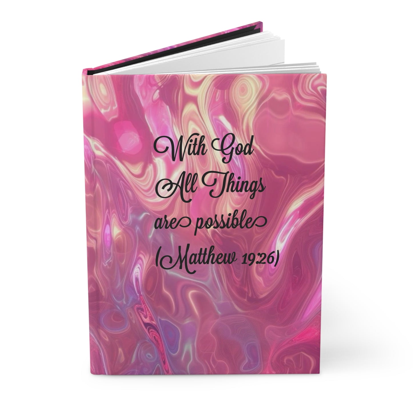 " with God all things are possible ” Hardcover Journal Matte