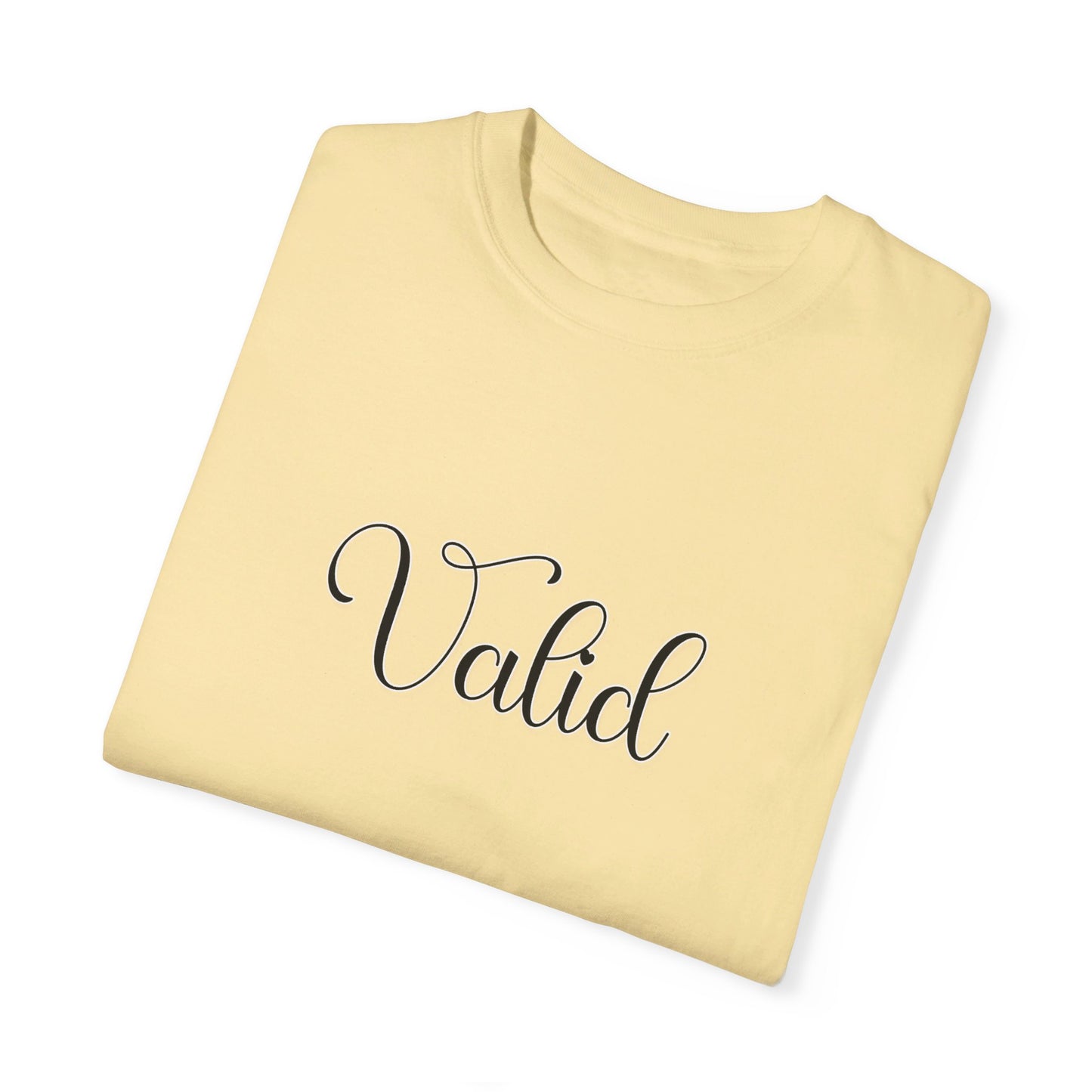 (Black) “Valid” Comfort T-shirt