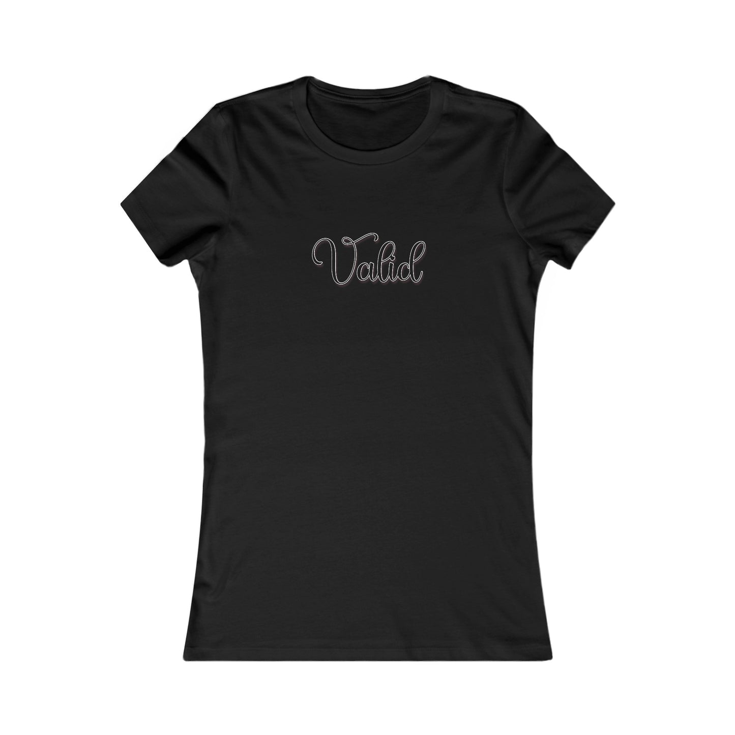 (Black) “Valid” Feminine Tee