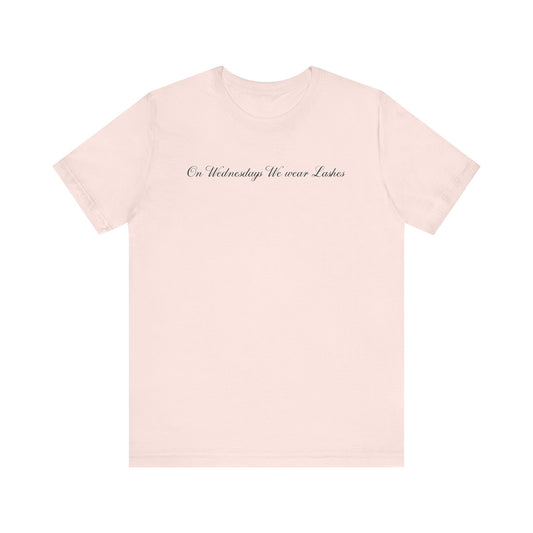 “On Wednesdays We wear Lashes” Jersey Tee