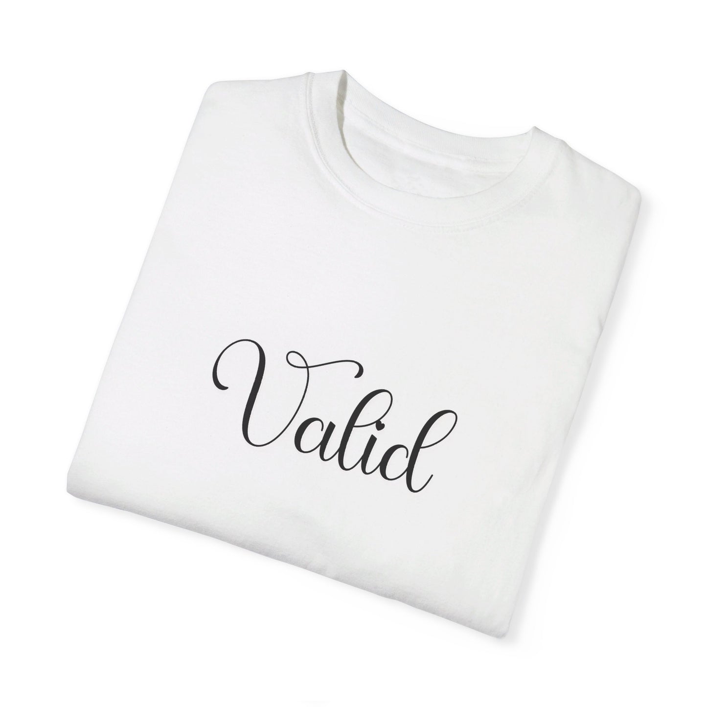 (Black) “Valid” Comfort T-shirt