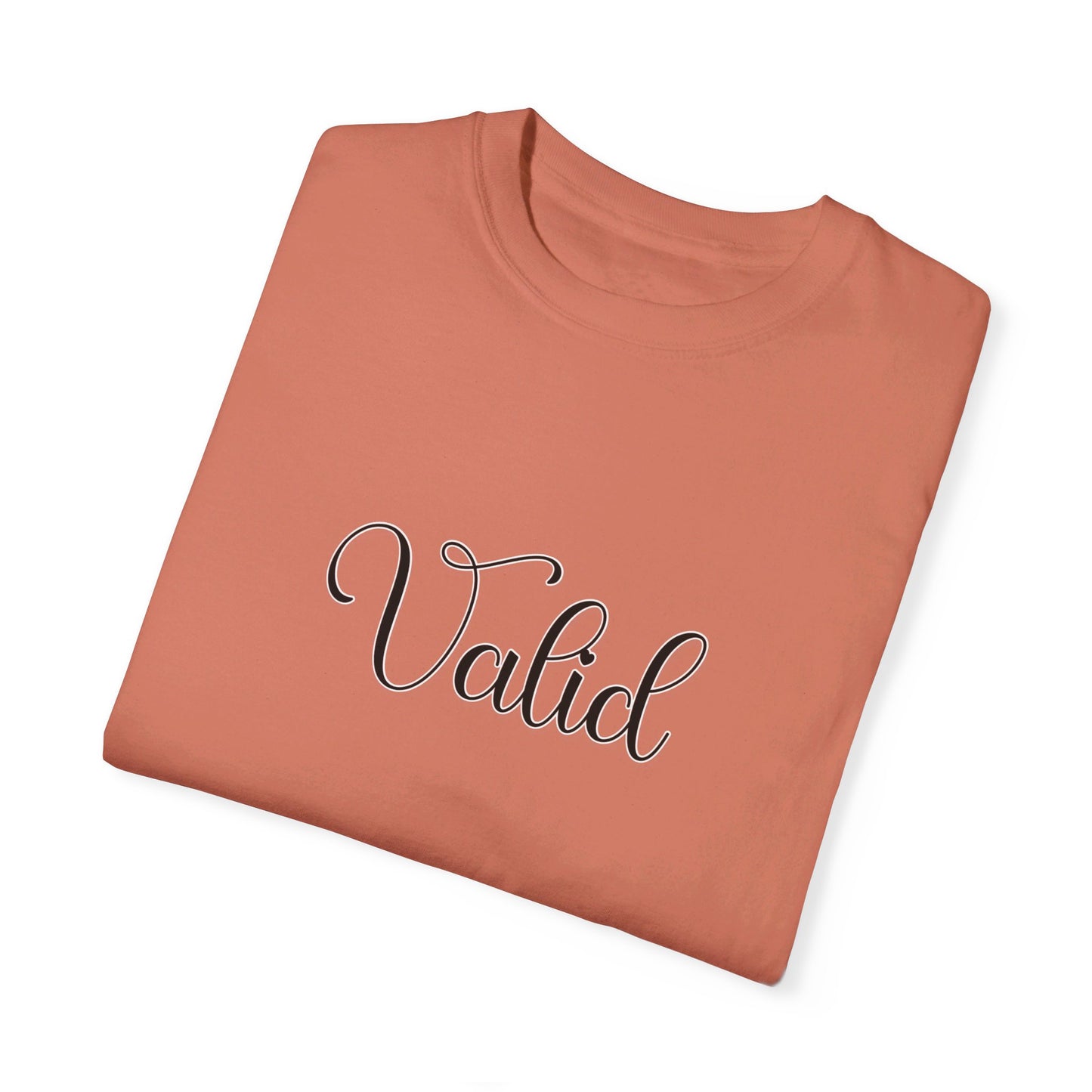 (Black) “Valid” Comfort T-shirt