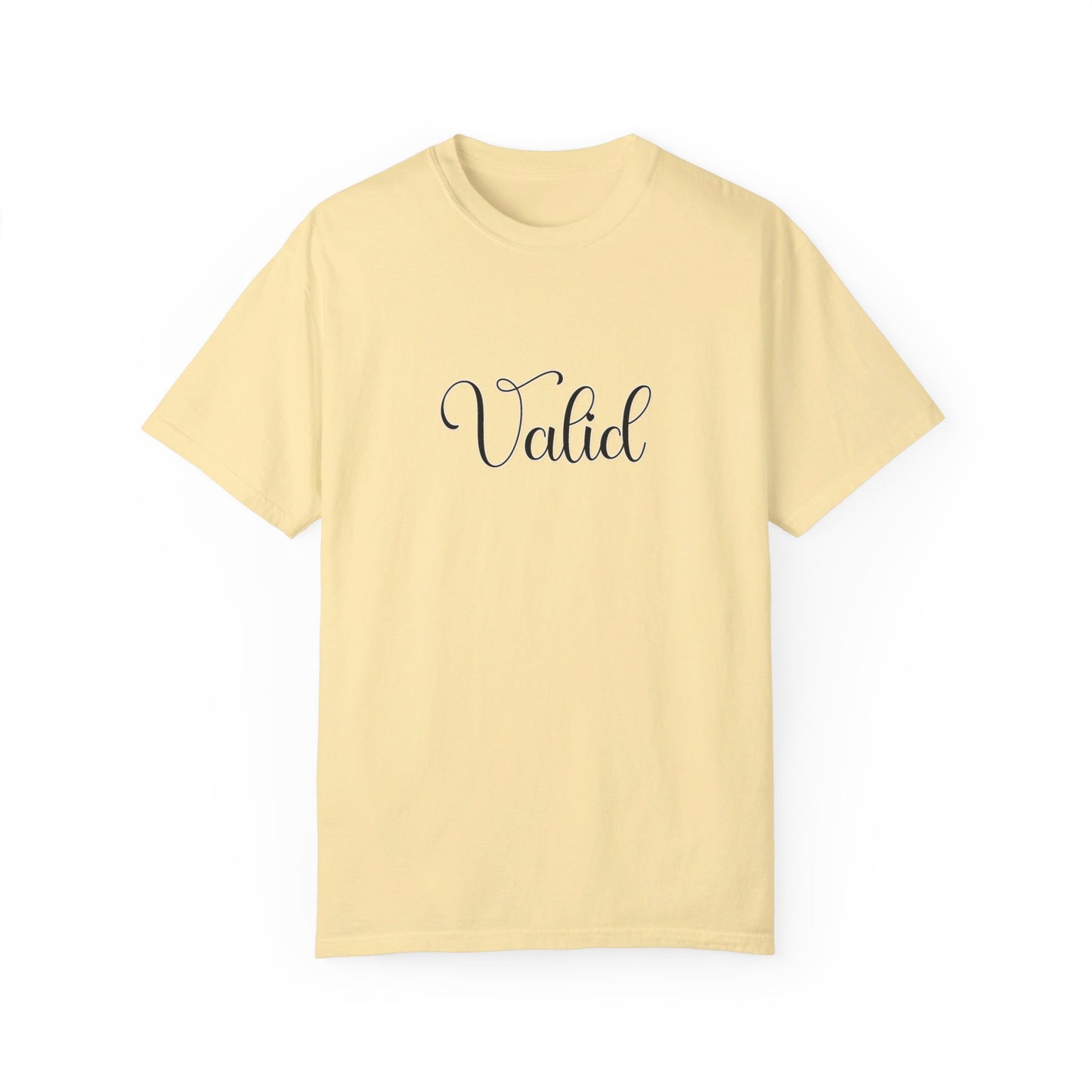 (Black) “Valid” Comfort T-shirt