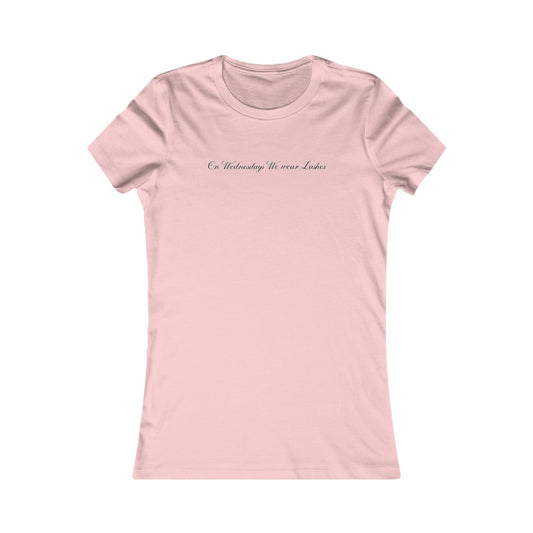 “On Wednesdays We wear Lashes” Feminine Tee