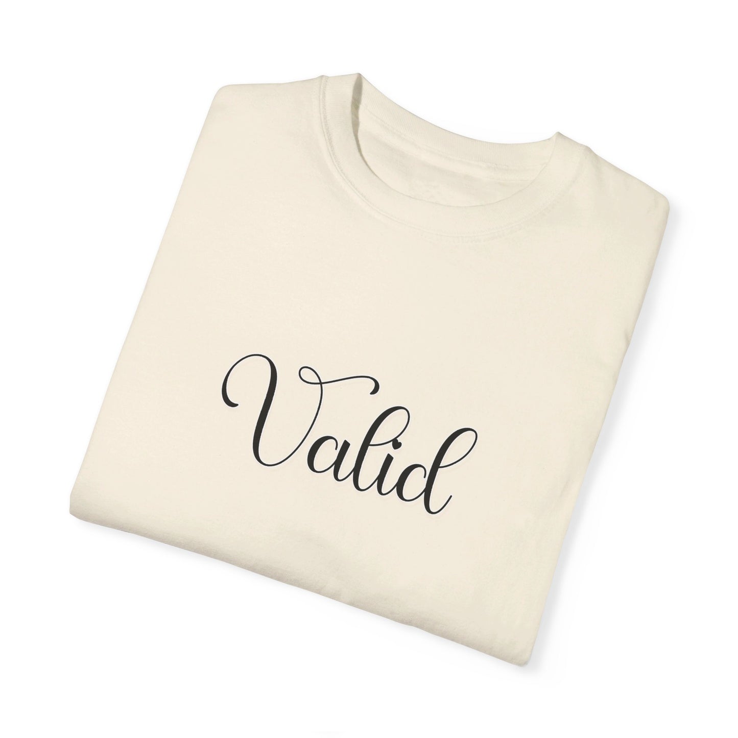 (Black) “Valid” Comfort T-shirt